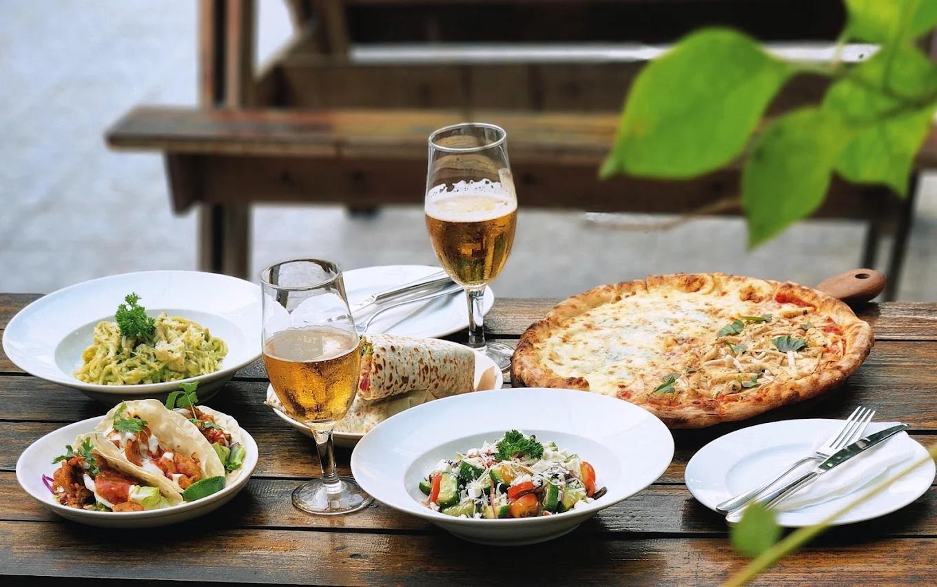 A laid-back outdoor feast featuring wood-fired